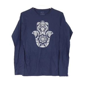 Freeze Juniors' Long Sleeve Hansa Graphic Tee, Large, Navy - Picture 1 of 3