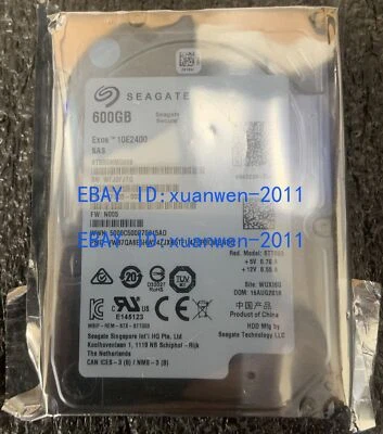 ST600MM0009 SEAGATE 600GB 10K 2.5'' 12Gb/s SAS Hard Drive - Image 1 of 4