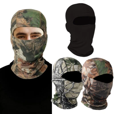 Outdoor Tactical Camo Balaclava Thin Full Face Masks for Ski Hunting Face Cover - Image 1 of 4