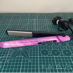 Remington Flat Iron Hair Straightener S1520 Purple Pink Aztec TESTED WORKING - Picture 1 of 9
