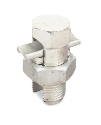 Six (6) Aluminum Split – Bolt Connectors ~ APS04-B1 ~ #4 - #10 - Image 1 of 4