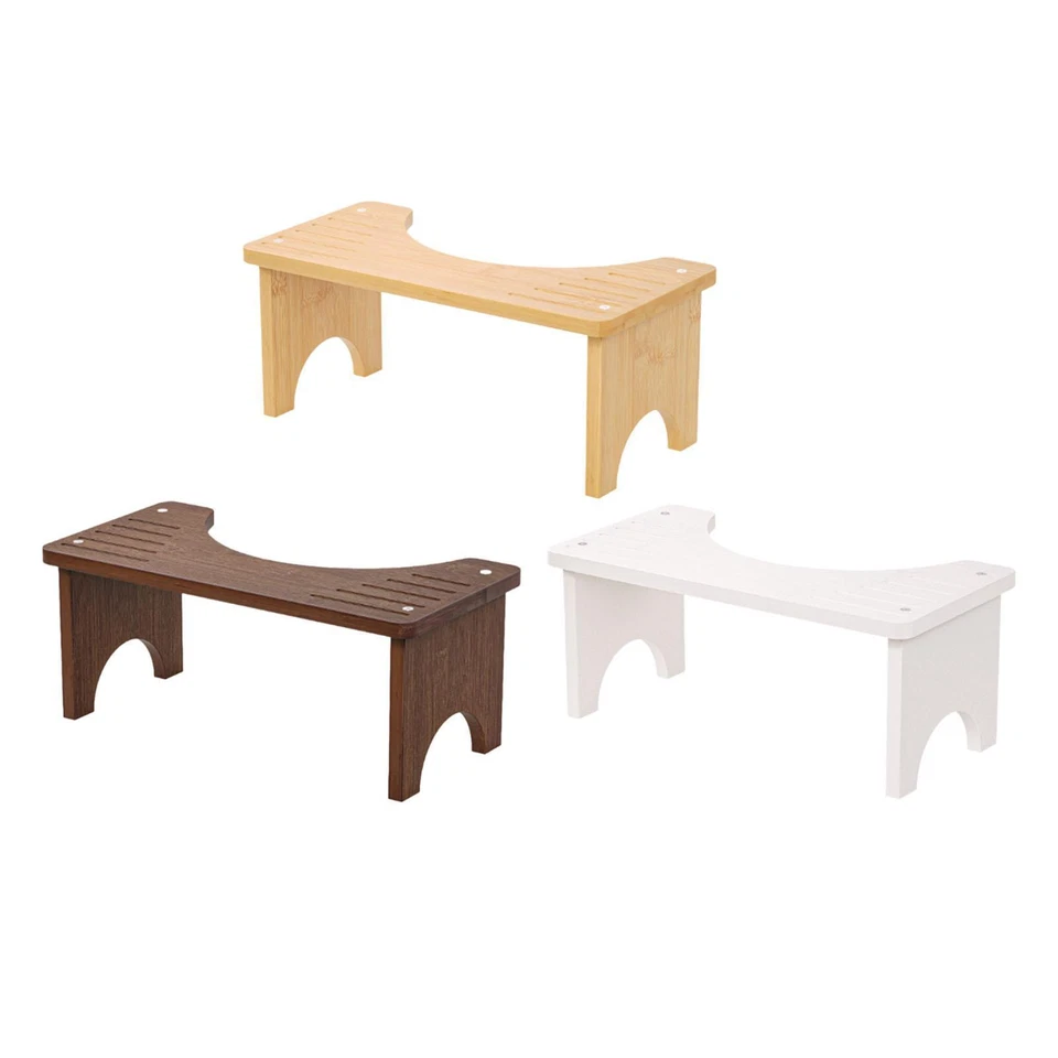 Wooden Step Stool for Toilet Use with Non-Slip Feet for Adults - Image 1 of 1
