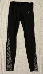 Nike Dri Fit Laufleggings Größe Small schwarz silber Damen Reflektoren - Bild 1 von 8