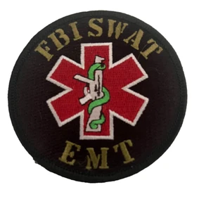 PARCHE NEGRO DE LA OFICINA FEDERAL DE INVESTIGACIÓN SWAT EMT (EMS-1) - Imagen 1 de 3