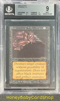 MTG Limited Edition Alpha 1993 Terror BGS 9.0Q++ (Quad++) Mint Old School 93/94 - Image 1 of 4