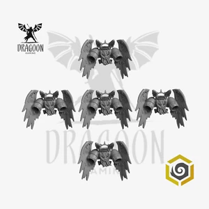 Crimson Lords Jump Packs Conversion Bits For Prime 28mm Space Knights - Imagen 1 de 1
