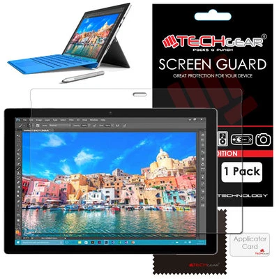 1 Pack TECHGEAR Clear Screen Protector Covers for Microsoft Surface Pro 6 5 4