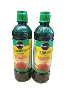 2 Miracle-Gro LiquaFeed 16 oz Liquid Tomato, Fruits & Vegetables Plant Food  - Picture 1 of 1