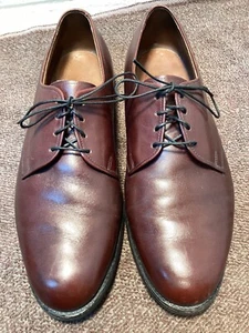 Allen Edmonds Yale Dress Shoes Mens Plain Toe Brown Leather Casual Size 8.5 D - Picture 1 of 10