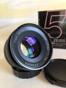 Contax Zeiss Planar T* 50mm f1.7 1.7/50 C/Y mount Boxed - Imagen 1 de 10