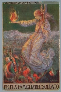 CR1771 Cartolina Propaganda: Per la famiglia del soldato – Munic.di Torino - Picture 1 of 1