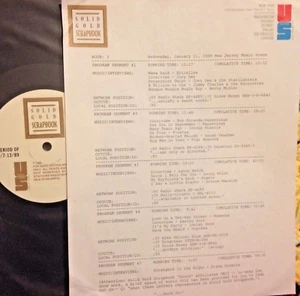RADIO SHOW:NEW JERSEY 1/11/89 4 SEASONS, JOEY DEE,DUPREES, CONNIE FRANCIS,ANGELS - Picture 1 of 1