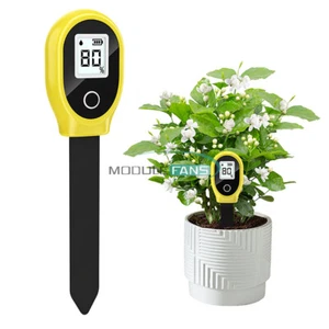 0-99%RH Soil Moisture Detector Tester LCD Soil Water Analyzer Meter Gardening - Picture 1 of 19
