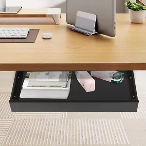 ORGANIZER CASSETTO SOTTO SCRIVANIA CASSETTO ESTRAIBILE SCORREVOLE SCRIVANIA - Foto 1 di 21