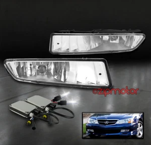 02-03 ACURA TL PARACHOQUES CONDUCCIÓN FAROS ANTINIEBLA CROMO CON KIT OCULTO 6000K IZQUIERDA+DERECHA - Imagen 1 de 4