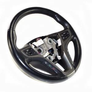 Leather Steering Wheel Multifunction Hyundai i40 Cw Multi Function 7-Gang DCT - Picture 1 of 7