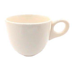 Keramik Espressotasse Demitasse Elfenbein Weiß Mid Century USA Miniatur Vintage - Bild 1 von 9