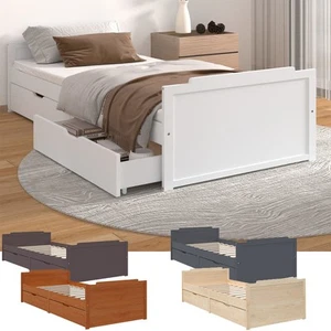 Bettgestell Tagesbett mit Schubladen Kiefer Massivholzbett Gästebett 90x200 cm - Bild 1 von 46