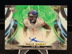 2024 Topps Inception Malik Nabers Auto Rookie 111/150 RC Giants - Imagen 1 de 4