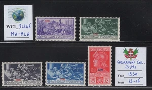 WC1_31246. AEGEAN COL.: ISL. SIMI. FERRUCCI Set 1930. Sc.12-16. MH-MLH - Bild 1 von 1
