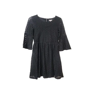 Xhilaration- Long-sleeve Lace Dress- Girl's- L- Black - Picture 1 of 18
