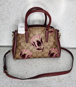 Coach Mini Sage Carryall in tela rivestita firmata con stampa tulipano del deserto - Foto 1 di 18