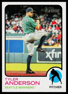 2022 Topps Heritage #369 Tyler Anderson Seattle Mariners - Image 1 of 2