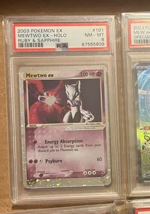 2003 Pokemon EX Rubin & Saphir #101 Mewtwo EX-HOLO PSA 8 - Bild 1 von 2
