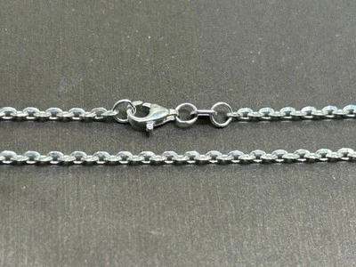 Collar de eslabones de cadena ovalados flexibles de platino 950 22, 24 pulgadas Foto 1 de 4