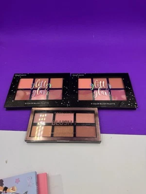 NEW Profusion Glitter & Glam 6 Color Blush Palette Lot Of 3 - Image 1 of 4