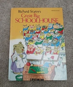 Vintage Great Big Schoolhouse - Hardcover, by Richard Scarry Abridged Edition - Picture 1 of 11