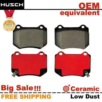 Rear Carbon Fiber Ceramic Brake Pads for Subaru WRX STI 2018-2021 - Image 1 of 4