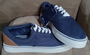 Chaps Herren Größe 9,5 Chace Canvas Schnürschuhe Freizeit Sneaker NEU Ralph Lauren - Bild 1 von 13