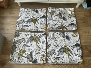 Clarke and Clarke - Emma J Shipley - Audubon Cushion Covers set 4 Large 20”x20” - Picture 1 of 7