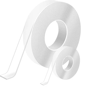 7m Doppelseitiges Klebeband Extra Stark Transparent,Abnehmbar Spurlos Double - Bild 1 von 5