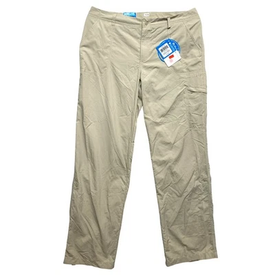 Columbia 工装裤女式 12 码常规米色远足可调式 — 第 1/4 张图片