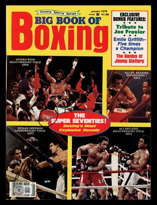 Roberto Duran & Leon Spinks Autographed Book of Boxing Magazine Beckett BK08740 - Image 1 of 3