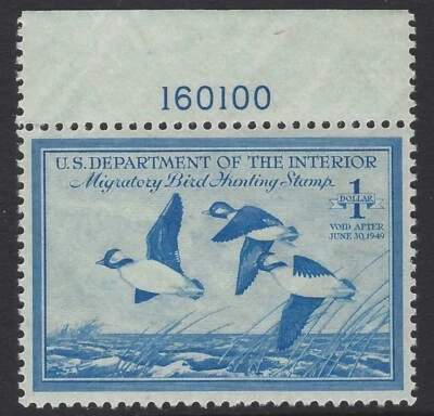 U.S. Scott # RW15 - PSE Graded XF / Superb 95 - Mint NH - Plate # Single(P-12-2) - Image 1 of 3