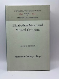 Elizabethan Music and Musical Criticism - Second Edition - Morrison Comegys Boyd - Bild 1 von 4