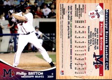 Phillip Britton 2009 Grandstand Mississippi Braves #NNO3 Card *AutographDen*