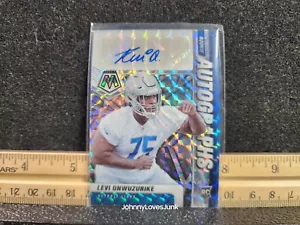 2021 Mosaic Levi Onwuzurike ROOKIE Auto X1 Blue Prizm Mint - Picture 1 of 2