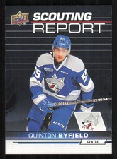 2018-19 Upper Deck CHL Scouting Report #SR2 Quinton Byfield