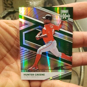 2020 Elite Extra Edition Aspirations Green Hunter Greene Rc # 107 #ed 247/499