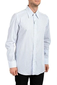 Dolce&Gabbana Men's Striped Long Sleeve Dress Shirt - Picture 1 of 7