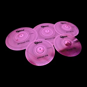 RECH STEALTH 5 PC CYMBAL SET - LOW VOLUME CYMBALS - FREE CYMBAL BAG PURPLE - Bild 1 von 2
