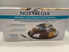 Nostalgia Indoor Electric Stainless Steel S'mores Maker with 4 Compartment Trays