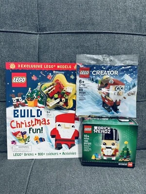 LEGO Build Christmas Book & Santa Claus 30580 & Brickheadz Nutcracker 40425 NEW - Image 1 of 4