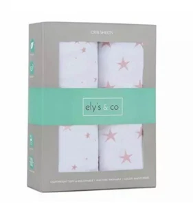Sábana de cuna Ely's & Co. - sábana para niños pequeños X 2 - Imagen 1 de 5