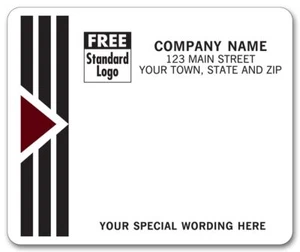 12692 Park Avenue Mailing Labels Laser w Black/Burgundy 4x3 1/3"QTY600 - Picture 1 of 1