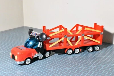 Disney Parks Mickey Mouse Die Cast Racers Car Semi Truck Hauler READ - Image 1 of 4